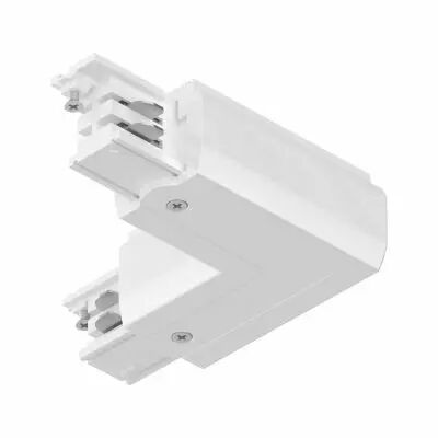 Connecteur en L ProRail3 Terre ext Blanc 230V m�tal/plastique 3 phases (91373)