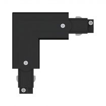 Connecteur en L ProRail3 Terre ext Noir 230V métal/plastique 3 phases (91374)