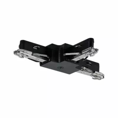 Connecteur en T URail fixe Noir d�p 230V plastique/M�tal (96907)