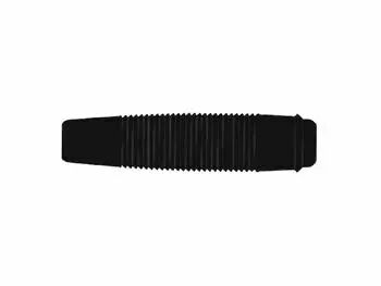 Connecteur isole pour broche �4mm - noir (kun30) (HM4401)