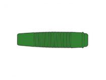 Connecteur isole pour broche ø4mm - vert (kun30) (HM4441)