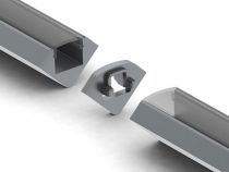 Connecteur Lináire Pour Profilé En Aluminium Pour Ruban Led Alu-45 - Argent (LC-D2)