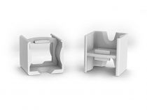 Connecteur Linéaire Pour Profilé En Aluminium Pour Ruban Led Slimline 15 Mm - Abs - Gris (LC-SL15)