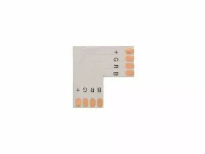 CONNECTEUR PCB FLEXIBLE - FORME L - 10 mm - COULEUR RVB