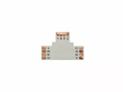 CONNECTEUR PCB FLEXIBLE - FORME T - 10 mm -  COULEUR RVB