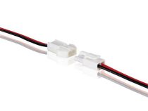 Connecteur pour flexible led unicolore avec câble (mâle-femelle) (LCON12)