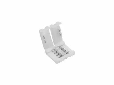 CONNECTEUR PUSH POUR BANDE � LED FLEXIBLE - 10 mm - COULEUR RVB