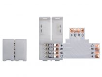 CONNECTEUR PUSH POUR BANDE À LED FLEXIBLE - 10 mm - COULEUR RVB