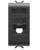 Connecteur rj45 - 4 paires catégorie 5e utp toolless - 1 module - noir - chorus