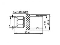 Connecteur sma male vers bnc femelle (CSMA08)