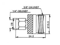 Connecteur sma male vers n femelle (CSMA10)