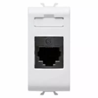Connecteur telephonique standard international - rj11 in out - impact tool - 1 module - blanc - chorus