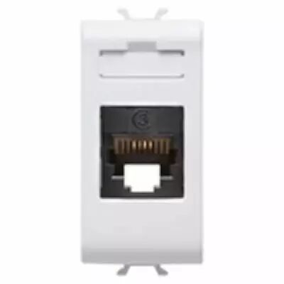 Connecteur telephonique standard international - rj11 toolless - 1 module - blanc - chorus