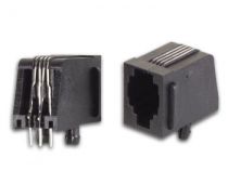 Connecteurs modulaires pour ci rj10 4p4c, version coude (4P4CPCB)