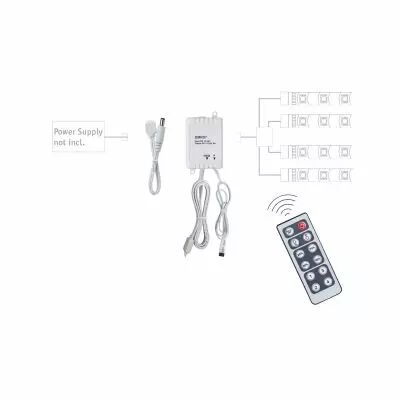 Controleur YourLED Dimm/Schwitch 12V DC avec t�l�commande IR plastique (70461)