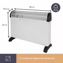 Convecteur - 2000 W - Fonction Turbo (CH0007)