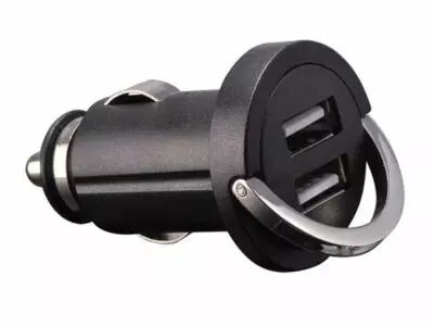 Convertisseur � double connexion usb pour voiture (5v - 2.1a , 10.5w) (CARSUSB9)