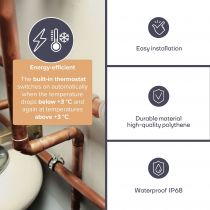 Cordon antigel avec thermostat - 12m (120-0T)