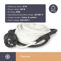 Cordon antigel avec thermostat - 12m (120-0T)