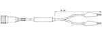 Cordon bnc m.isole+2p.croco 50ohm1m