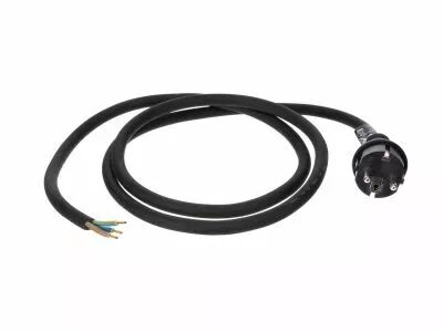 CORDON D\'ALIMENTATION 1,5 m - 3G2,5 - PRISE CEE 7/7 ET EXTR�MIT� SANS PRISE (EPC015R25)
