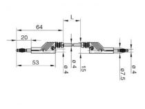 Cordon de mesure 4mm 100cm - noir (mln sil 100/1) (HM4000100)