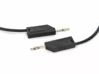 Cordon de mesure 4mm 50cm - noir (mln-sil / 1) (HM040050)