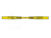 Cordon de mesure isole 25cm et ø 4mm - jaune (mlb/gg-sh 25/1) (HM0431S25)