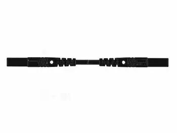 Cordon de mesure isole 25cm et � 4mm - noir (mlb/gg-sh 25/1) (HM0401S25)