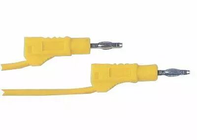 Cordon de mesure m�le silicone d:4mm noir l:25cm