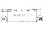 Cordon de securite 1m noir