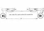 Cordon de securite diametre:4 vert longueur:1m pvc ra