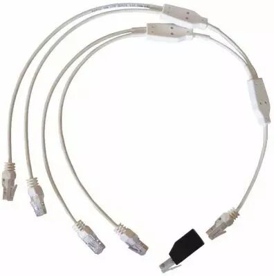 Cordon quadruple telephone/rj45