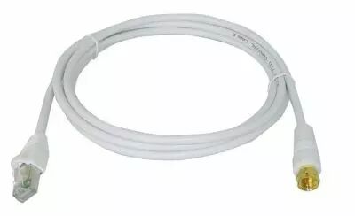 Cordon rj45/fiche f tv sat lg 2m