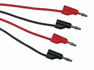 Cordons de connexion 100cm - 4mm - 2 pcs (TLM66)