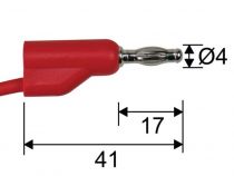 Cordons de connexion 100cm - 4mm - 2 pcs (TLM66)