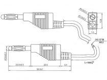 Cordons de mesure (fiche banane 4mm) / jaune (TLM8Y)