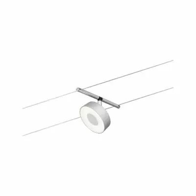 Corduo  Eclairage sur cable tendu  CC Circle 5W Chr d�p /Chrome 230V/12V CC Synth�tique 3000K (94476)