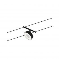 Corduo  Eclairage sur cable tendu  CC Circle 5W Nr dép /Chrome 230V/12V CC Synthétique 3000K (94480)