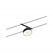 Corduo  Eclairage sur cable tendu  CC Circle 5W Nr dép /Chrome 230V/12V CC Synthétique 3000K (94480)