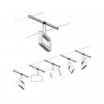 Corduo  Eclairage sur cable tendu  CC Frame 5x4,8W Cr dép/Chrome 230 V/12 CC 60VA Syn 3000K (94481)