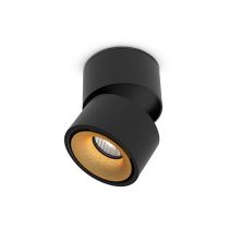 COSMOS APPLIQUE DECORATIVE NOIR/DORE 12W 3CCT IRC90 23° 3ANS (100489)