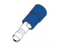 Cosse cylindrique male bleue, 10pcs/blister (FBMB)