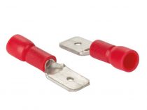 Cosse male 6.4mm rouge, 10pcs/blister (FRM)