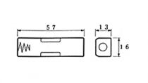 Coupleur de 1 pile aa (lr6), avec cosses a souder (BH311D)