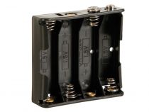 Coupleur de 4 piles (lr6), avec contacts a pression (BH341B)