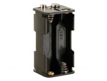 Coupleur de 4 pilres aa (lr6), avec contacts a pression (BH343B)