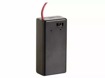 Coupleur de pile 1 x 9v, boitier ferme, avec fils (BH9VBS)