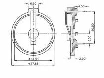 Coupleur de pile au lithium &oslash; 22.8mm (BH-002)