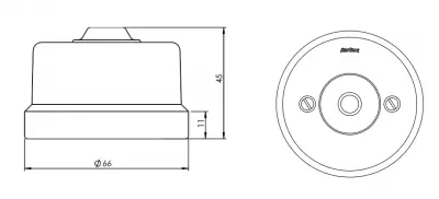 Couvercle aveugle  en porcelaine Coton de la collection Garby de Fontini (30656852)